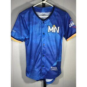 Minnesota Twins YOUTH Summer Training Camp 10K lakes MLB Jersey sz LG